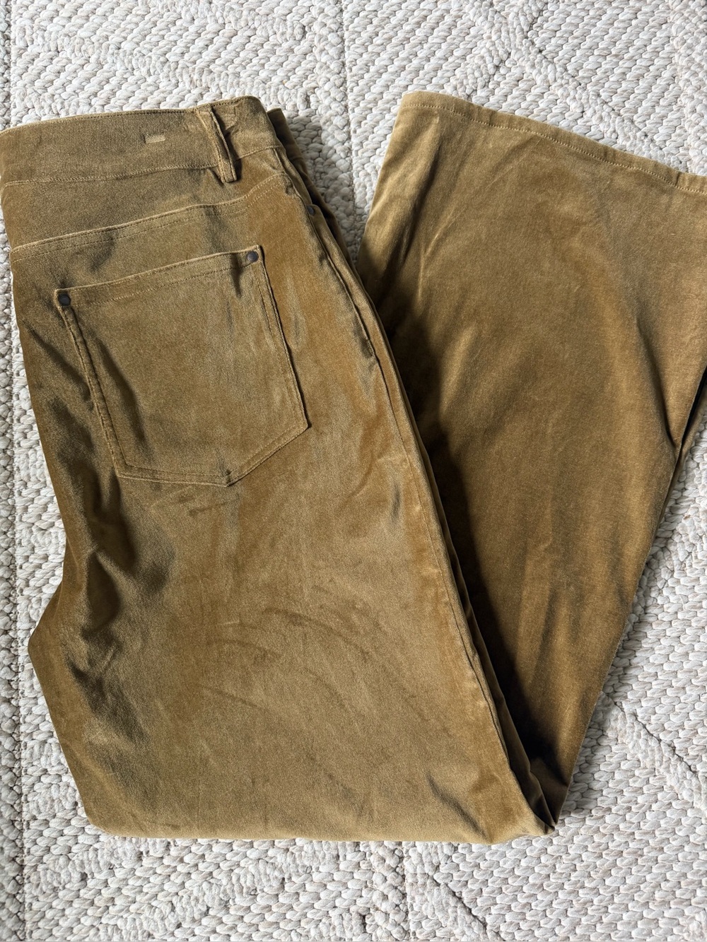 Peruvian Connection Velveteen Velvet Cotton Blend Pants Size 14